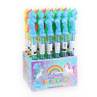 VEĽK&Aacute; PALICA NA BUBLIFUK 35 CM - JEDNOROŽEC / UNICORN V DISPLEJI (24 ks)
