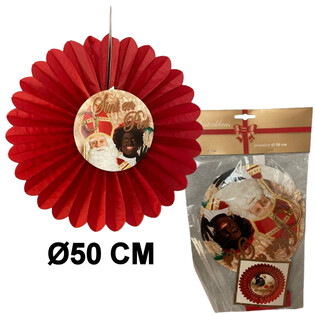 DEKORAČN&Yacute; VEJ&Aacute;R SINTERKLAAS &Oslash;50 CM - SKLADAC&Iacute; (6 ks)