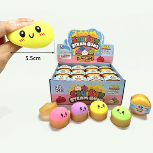 RAGE - Antistresov&aacute; Squishy Dumpling Knedlička MAL&Aacute; (Rozm. 5.5 x 5.5 x 3 cm) - Viral 2026 Fidget Hračka (24 ks)