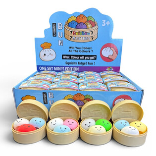 RAGE - Squishy MINI&rsquo;S EDITION Knedličky Dumplings MAL&Eacute; (5.3 x 5.3 x 4.1 cm) Viral 2026 Fidget Toy (24 ks)