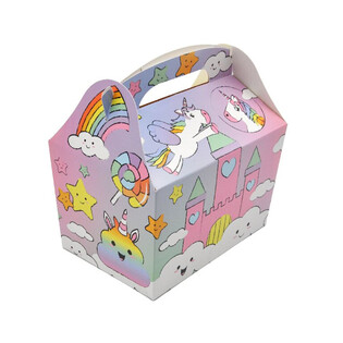 MENU BOX MODEL: JEDNOROŽEC / UNICORN - Rozm. 18.5x12x19 CM - FOODBOX (24 ks)