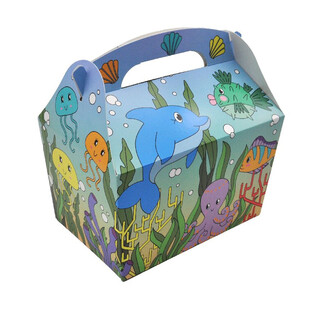 MENUBOX MODEL: MORSK&Eacute; ŽIVOČ&Iacute;CHY - Rozm. 18.5x12x19 CM - FOODBOX - KIDSBOX (24 ks)