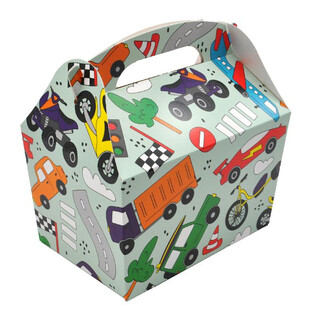 MENUBOX MODEL: VOZIDL&Aacute; - Rozmery 18.5x12x19 CM - FOODBOX - KIDSBOX (24ks)