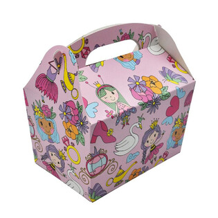 BOX NA DETSK&Eacute; MENU PRINCEZN&Aacute; - Rozm. 18.5x12x19 CM - FOODBOX - KIDSBOX (24ks)