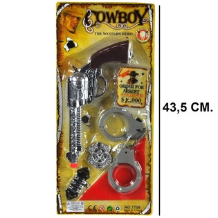 KOVBOJSK&Aacute; SADA NA KARTE - MODEL 5 (6 ks)