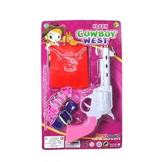 Cowgirl set pre dievčat&aacute; so svetlom a zvukom (6 ks)